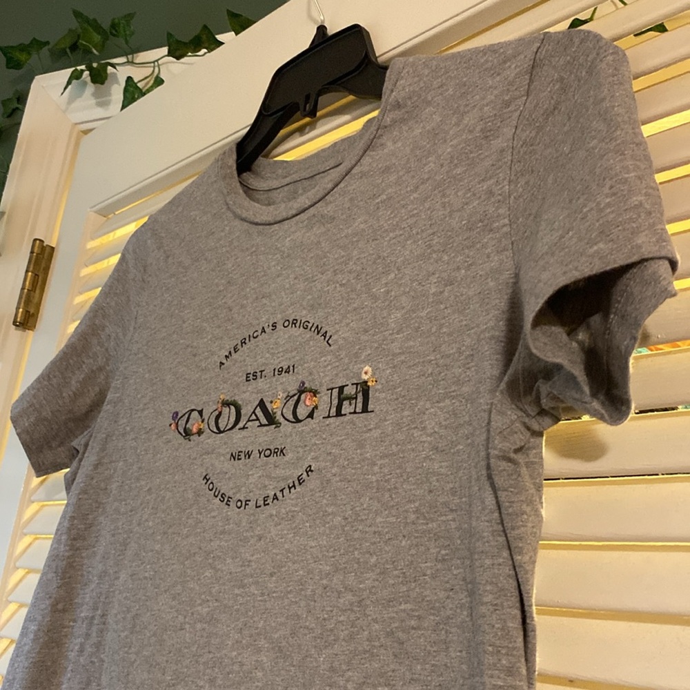 Coach Flower Embroidery T-Shirt